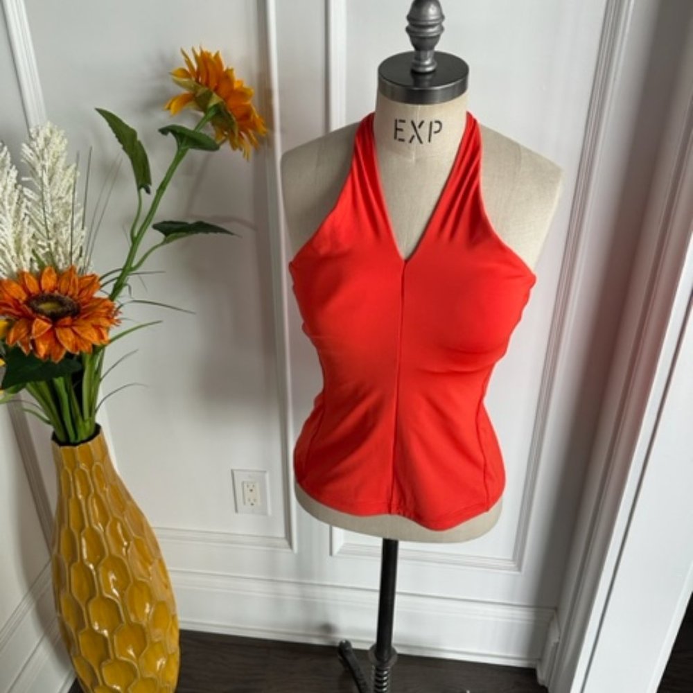 Athleta Orange Criss Cross Bra Tank - Picture 10 of 12